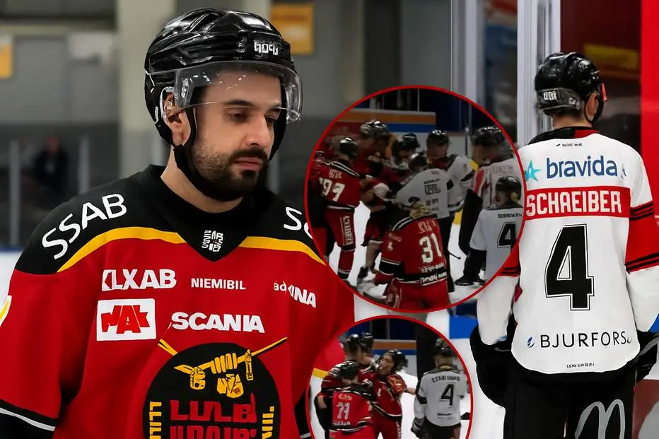 Stökigt i SHL-matchen – dubbla matchstraff och jättebråk